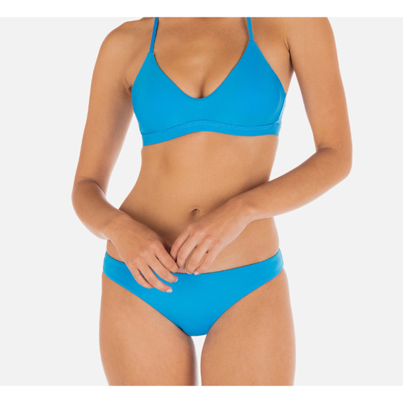 Hurley Solid REVERSIBLE Moderate Swim Bottom Blue Beat/Neon Lime Size XL 14282 - Picture 1 of 4